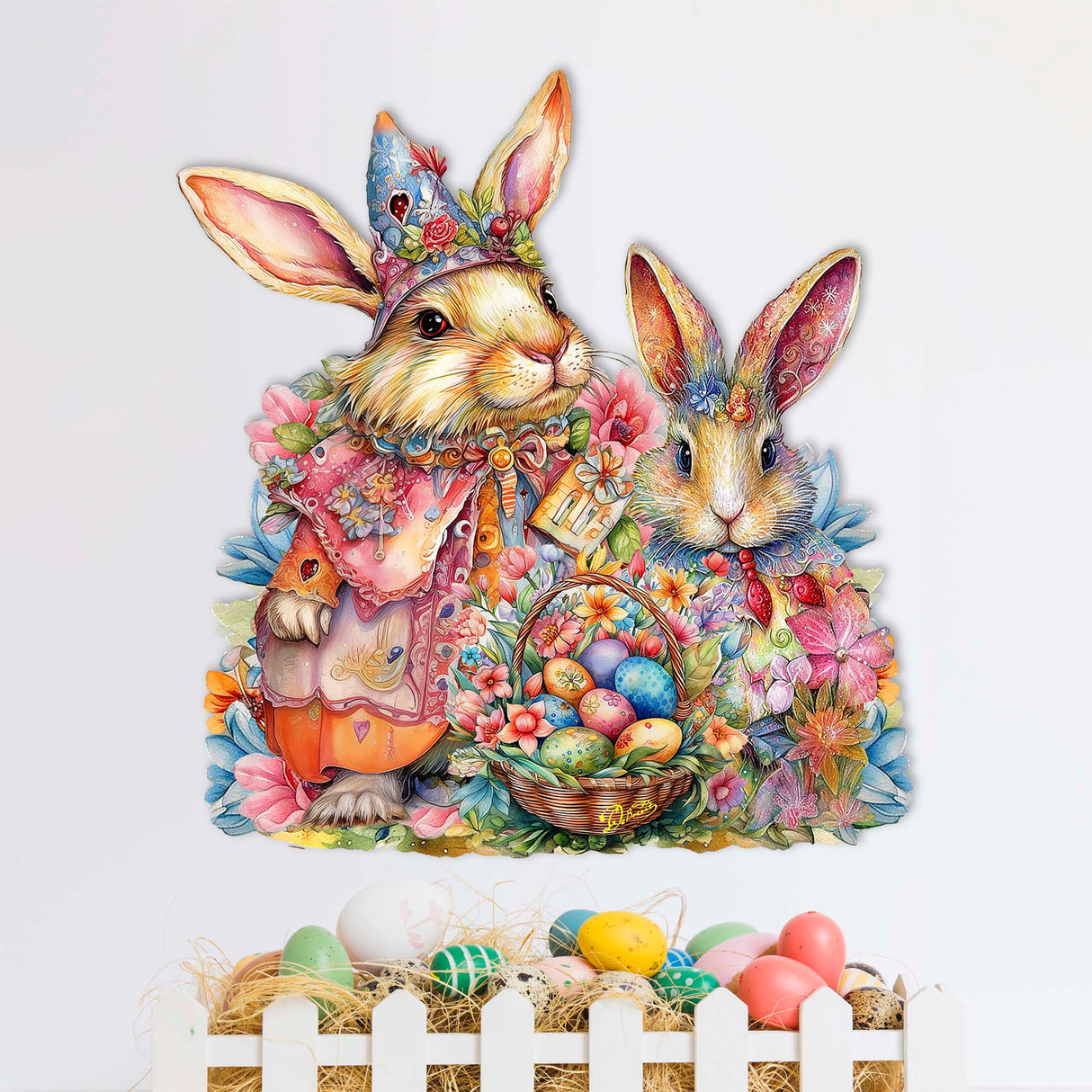 Easter Sweet Couple Holiday Door Decor by G. Debrekht - Easter Spring Decor - 8652768H