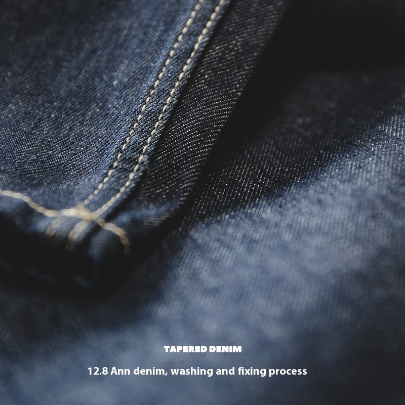 Washed Elastic Waist Loose Jeans - Lootquake