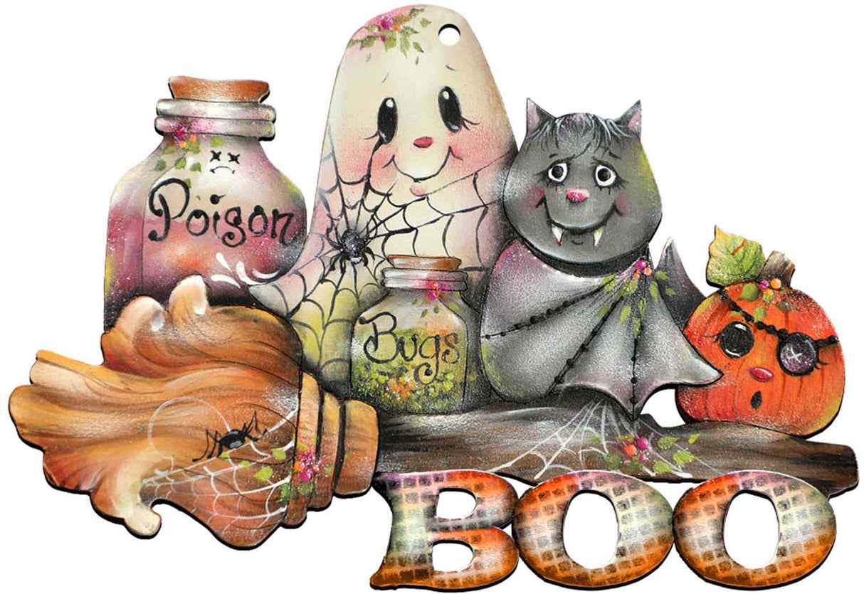 Brunhilda's Broom! Halloween Door Decor by Jamie Mills-Price - Thanksgiving Halloween Decor - 8457411H