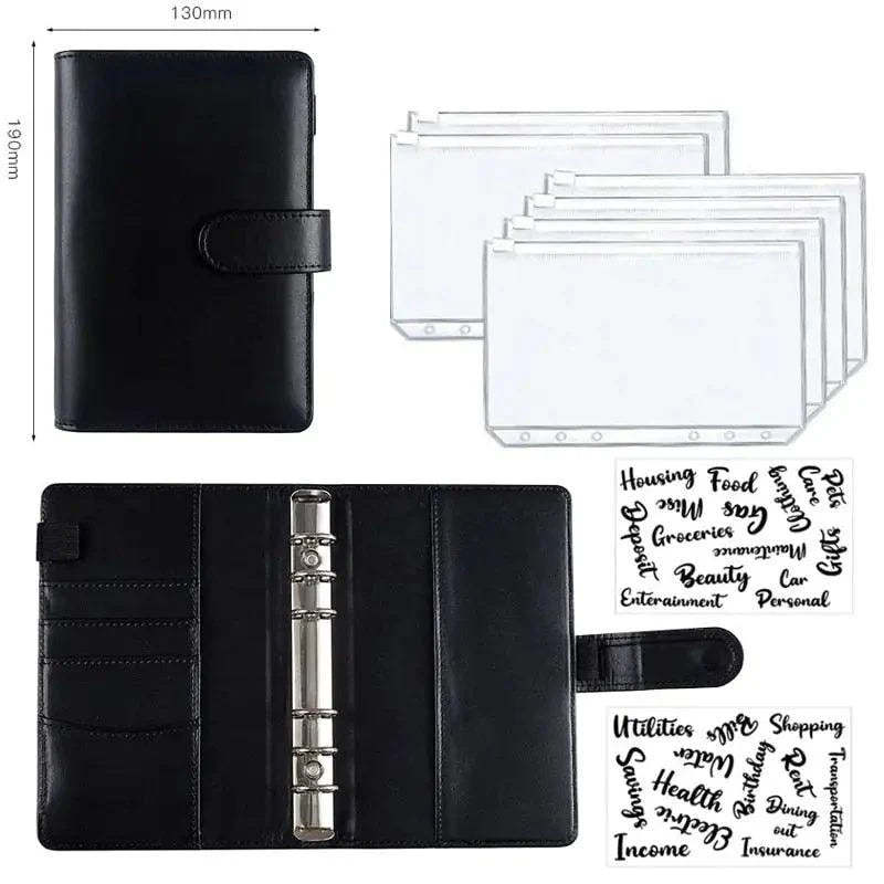 A6 Deluxe Leather Finance Organizer