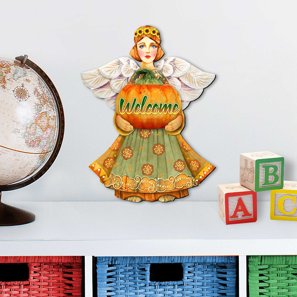 Decoración de Halloween "Bienvenido Ángel de Otoño" de G. DeBrekht - Decoración de Halloween para Acción de Gracias - 8155232-2H
