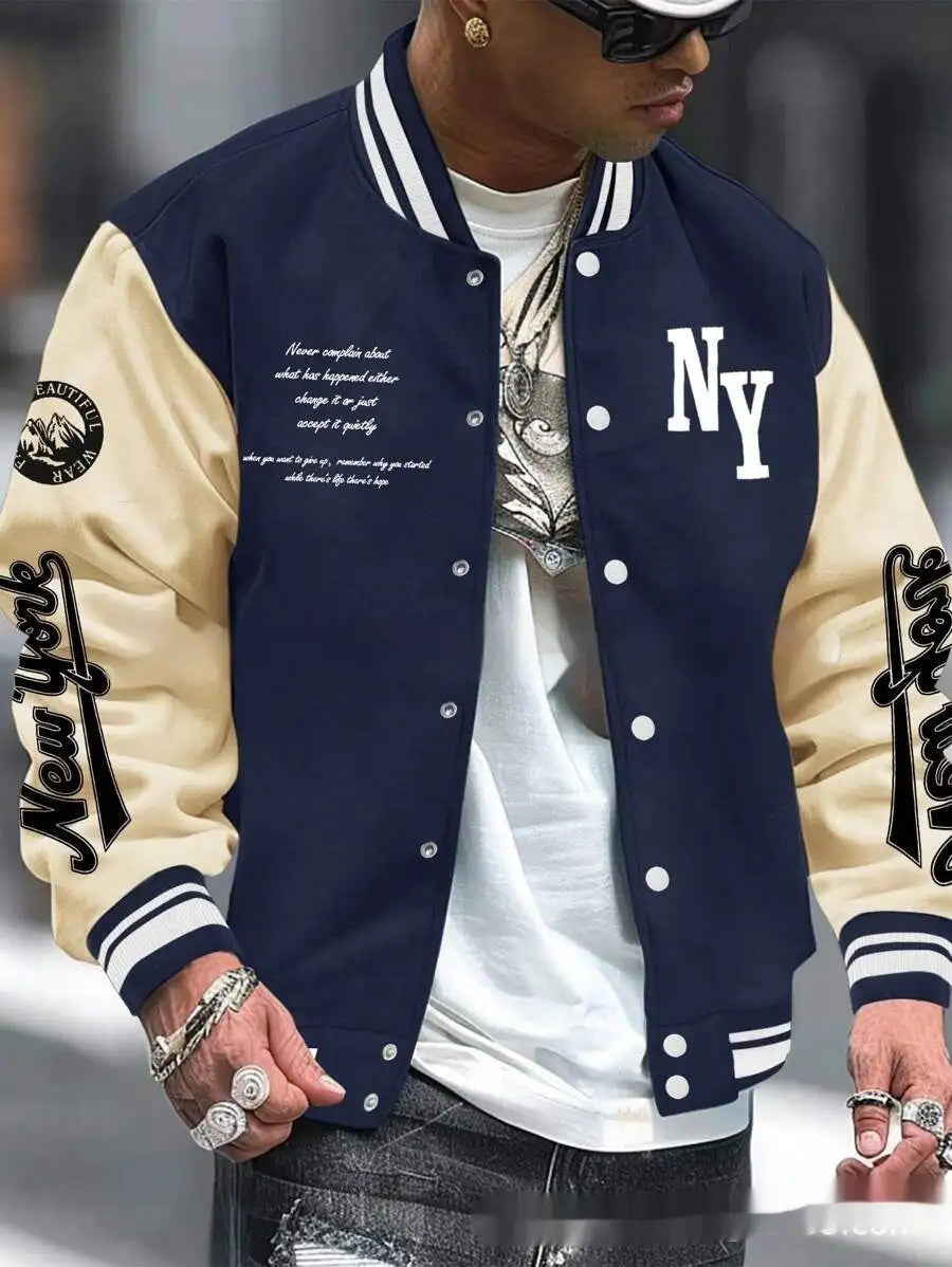 Baseball Uniform Jacket Coat Cardigan - Lootquake