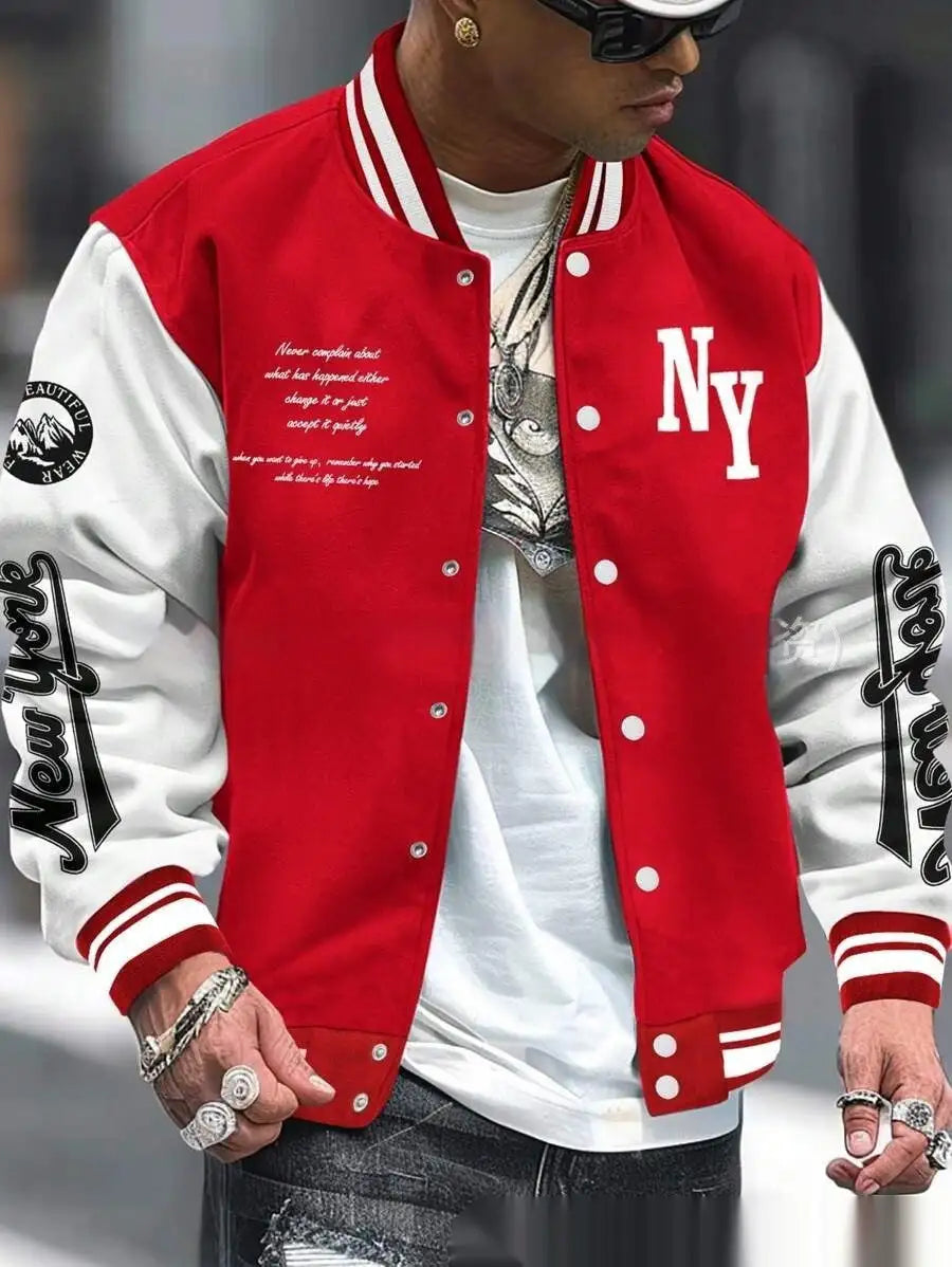 Baseball Uniform Jacket Coat Cardigan - Lootquake