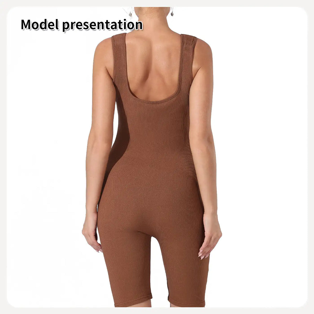 Women's Fashion Simple Solid Color Bodysuit - Lootquake