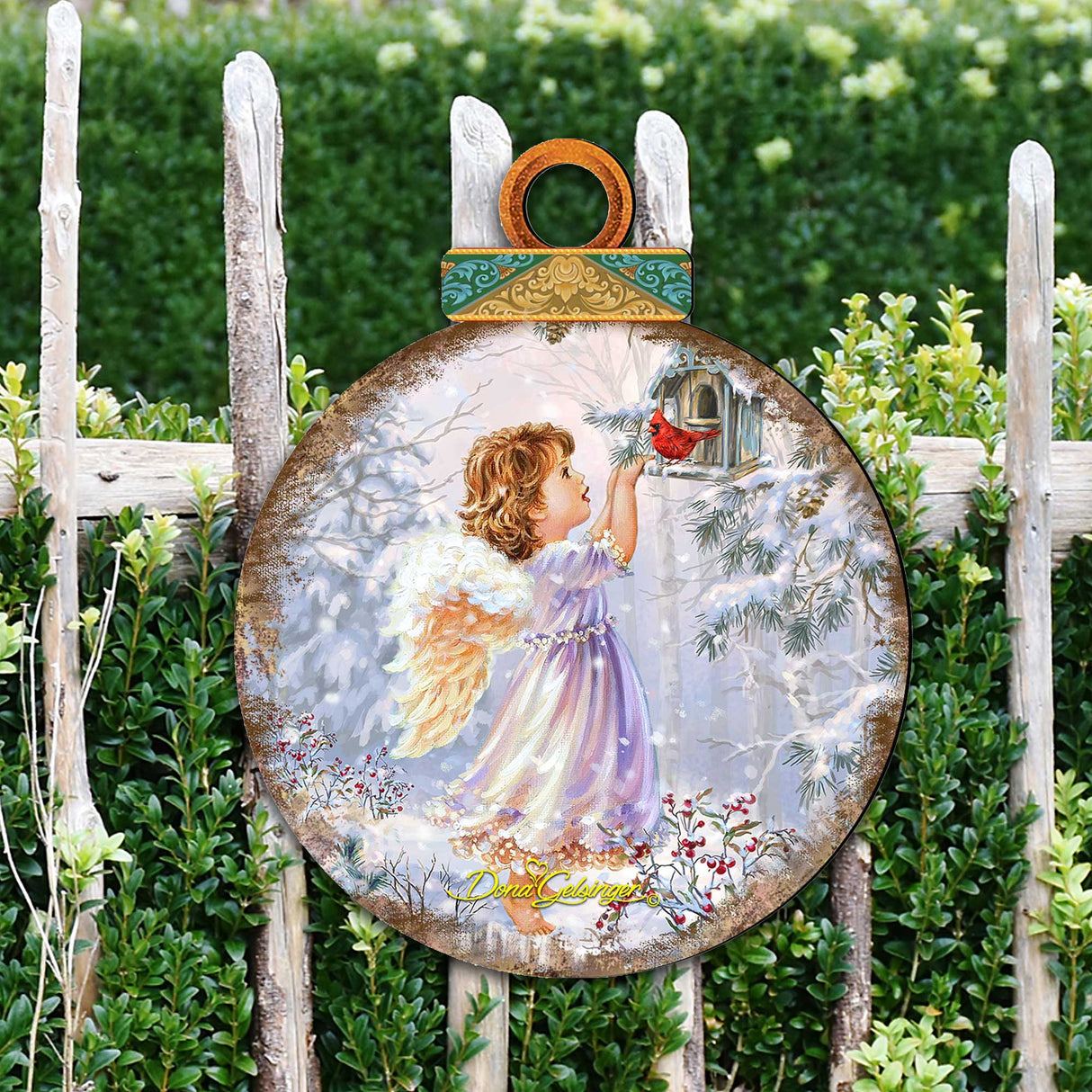 Little Christmas Joy Christmas Door Decor by D. Gelsinger - Christmas Santa Snowman Decor - 8121118H-1622