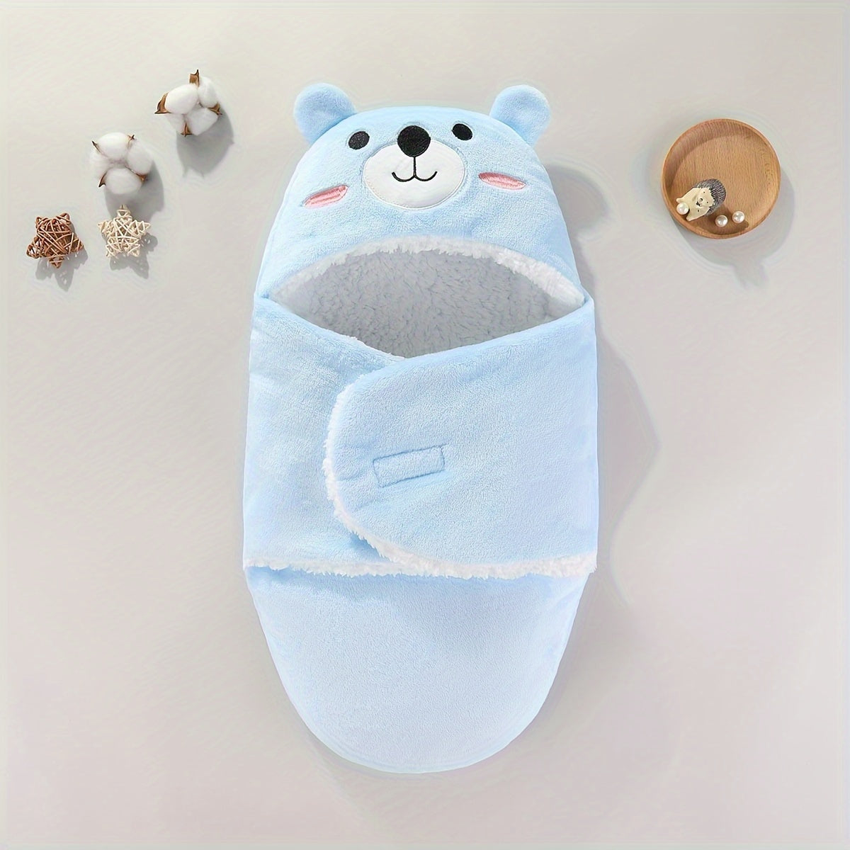 Cute Wrap, Flannel Thickened Soft Swaddling Blanket, Soft Sleeping Bag, Great Christmas Halloween Thanksgiving Day Gift, New Year's Gift, Valentine's Day Gift