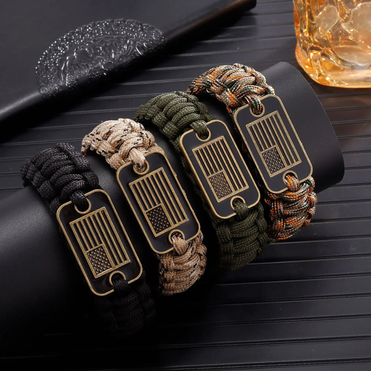 Outdoor Paracord Bracelet Survival Zinc Alloy - Lootquake