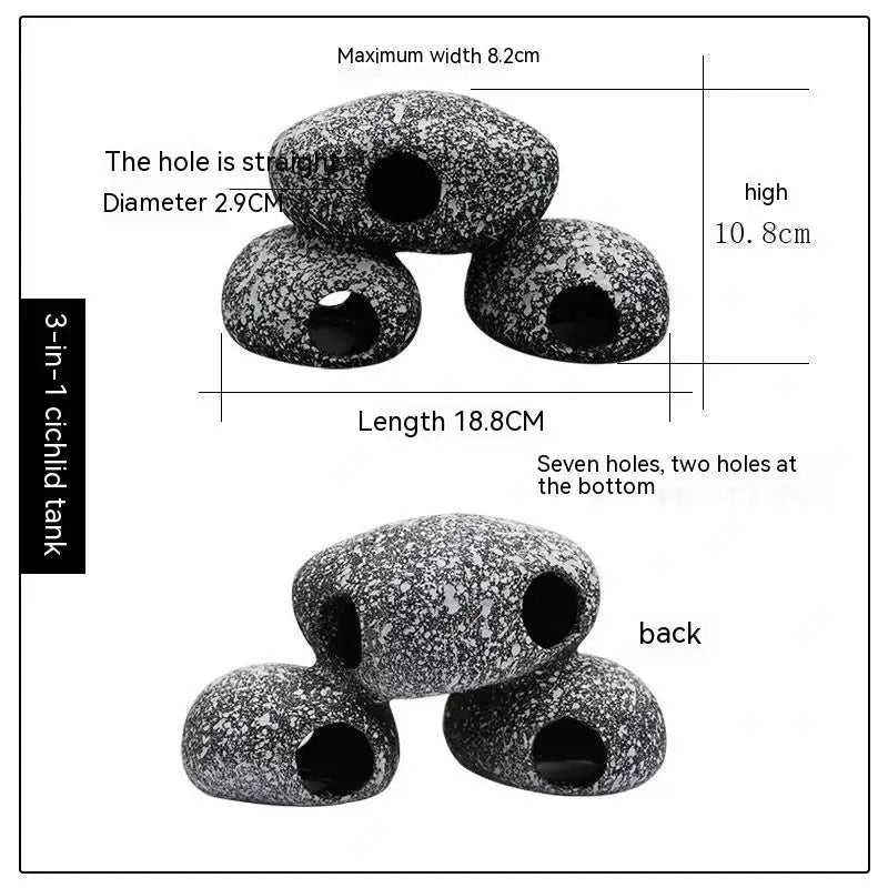 Fish Tank Stone View Decorative Landscaping Fish And Shrimp House Breeding - Lootquake