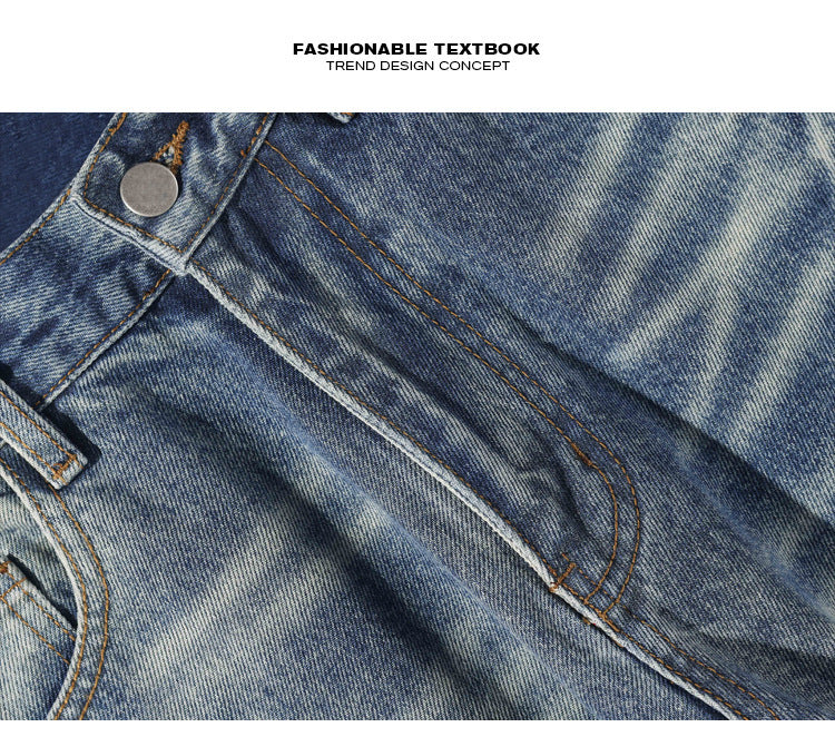 Plus Size Lightning Pattern Skinny Jeans - Lootquake