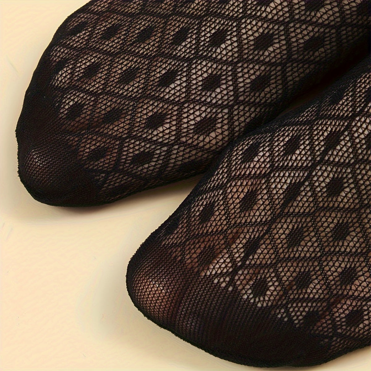 5 pares de calcetines finos de encaje floral, cómodos y transpirables, para mujer.