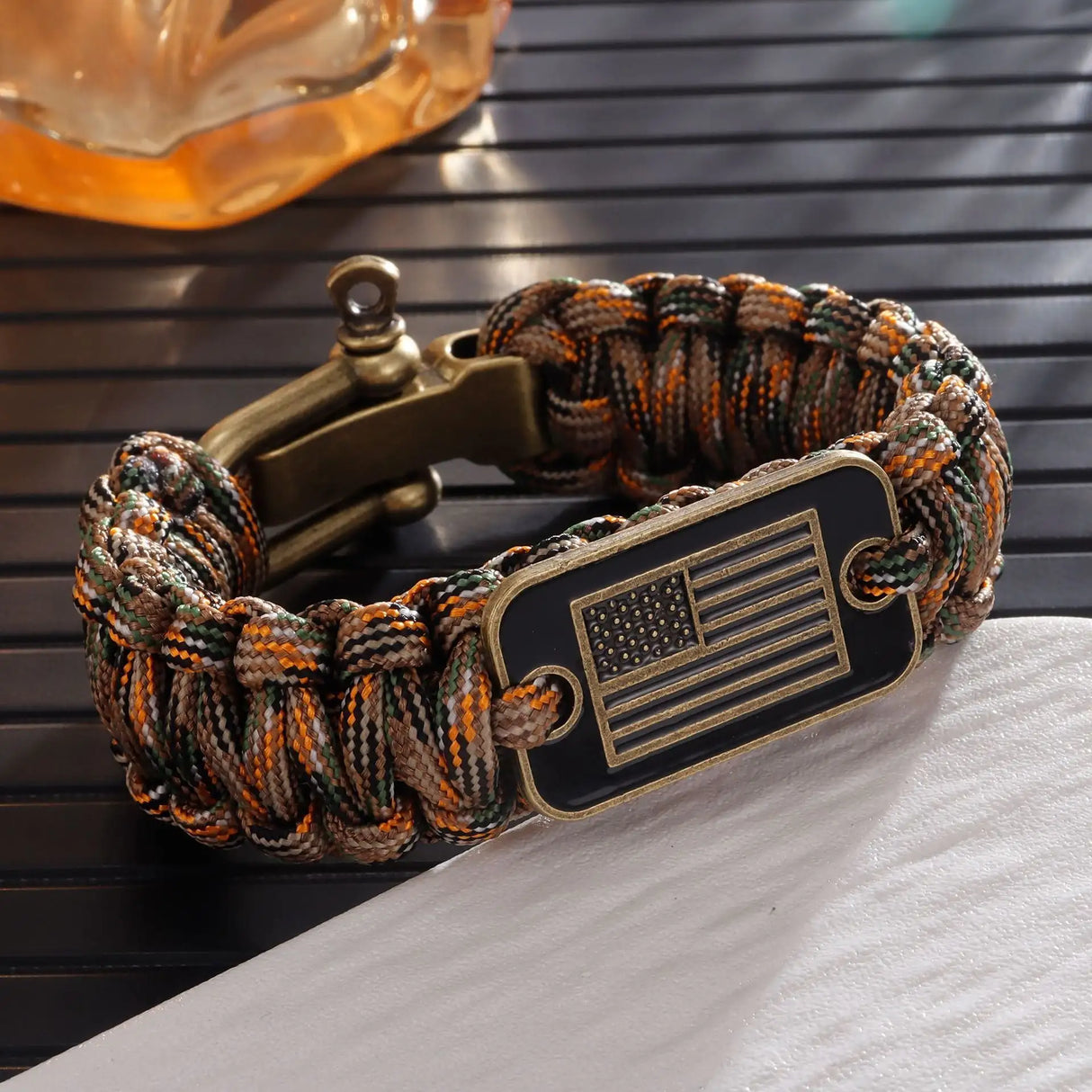 Outdoor Paracord Bracelet Survival Zinc Alloy - Lootquake