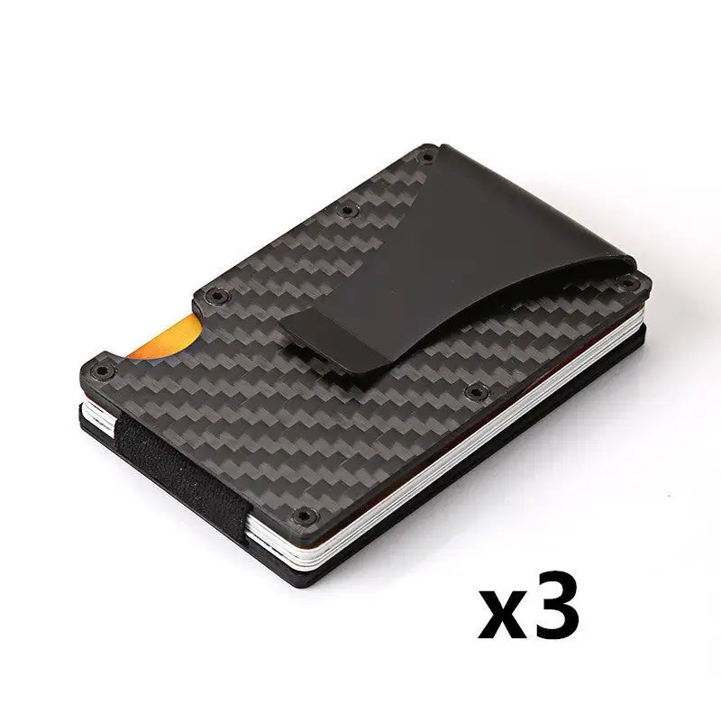 Durable Carbon Fiber Wallet for Men and Women, Aluminum Alloy Card Holder & Money Clip - Lootquake