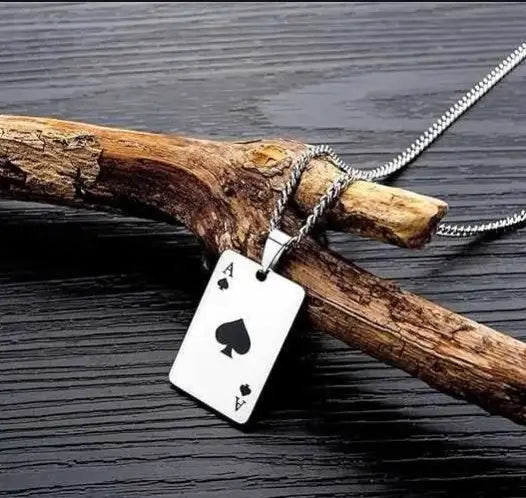 Couple Instagram Style Poker Pendant Necklace - Lootquake