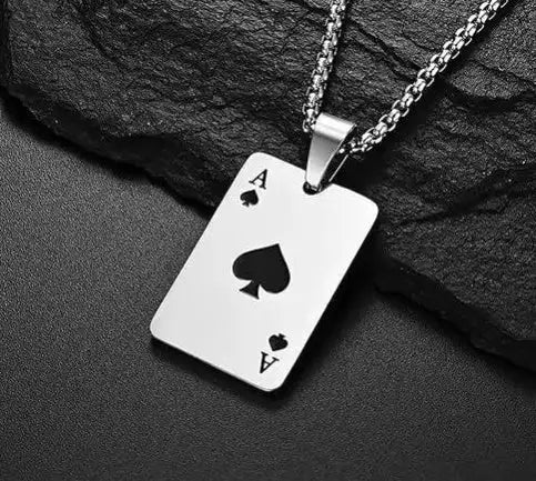 Couple Instagram Style Poker Pendant Necklace - Lootquake
