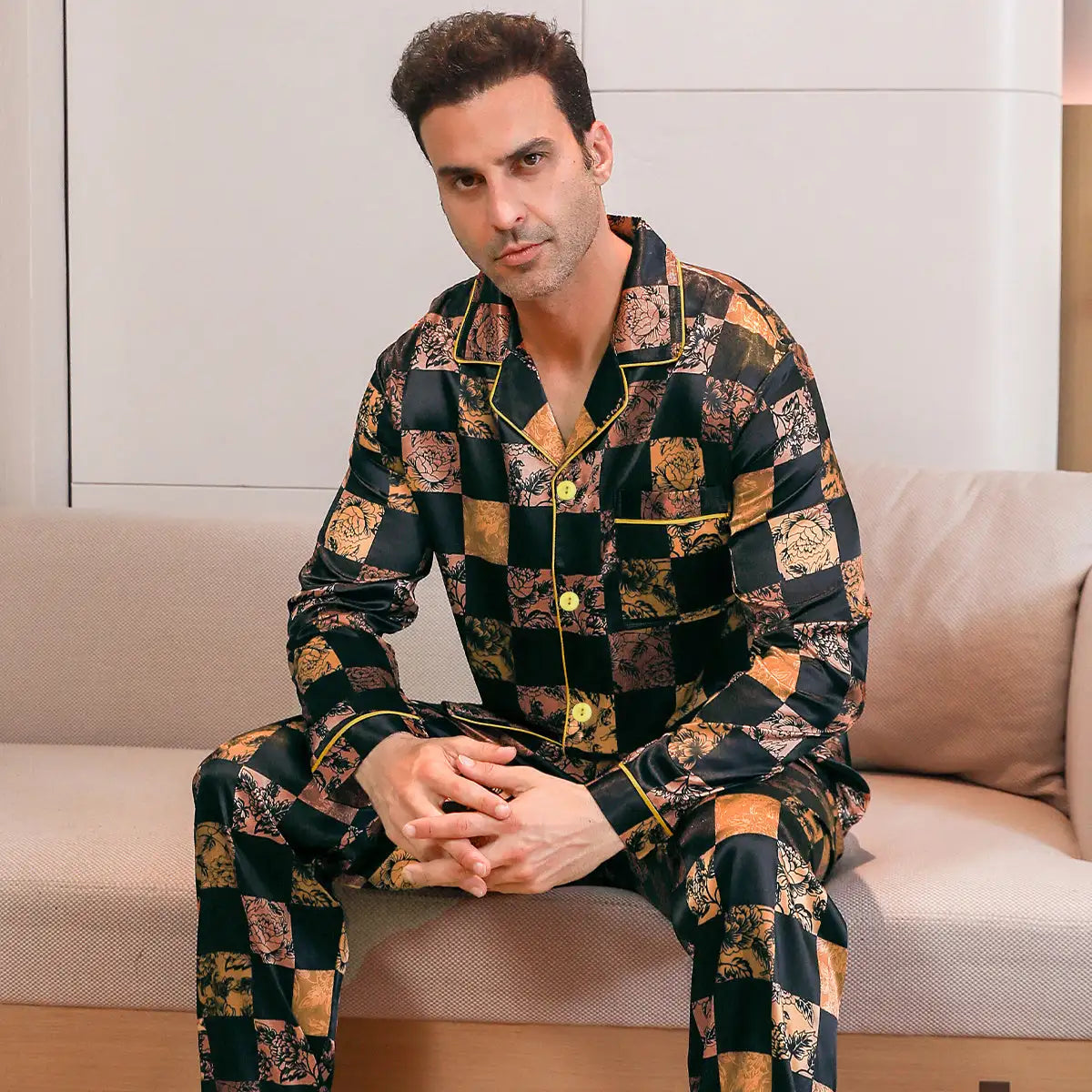 Ice Silk Men's Pajama Set - Lootquake