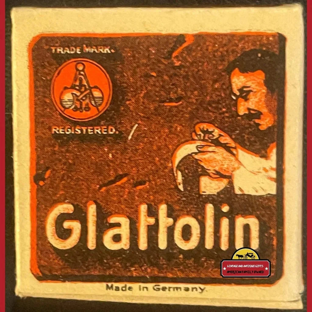 Rare 1910s Glattolin Wax Collar Remedy Box Unveils Vintage Charm
