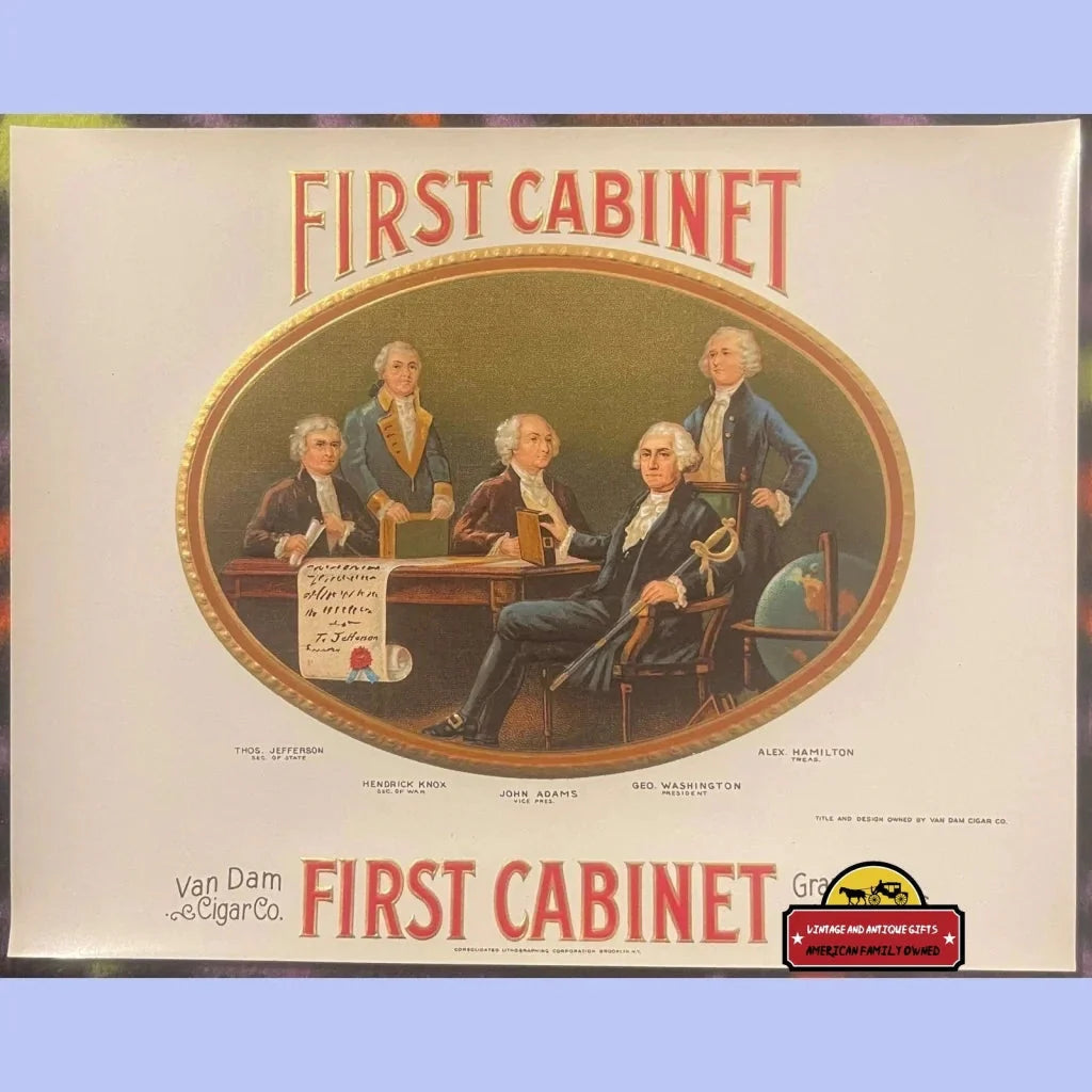 Rare Antique Vintage Patriotic Cigar Label from Grand Rapids