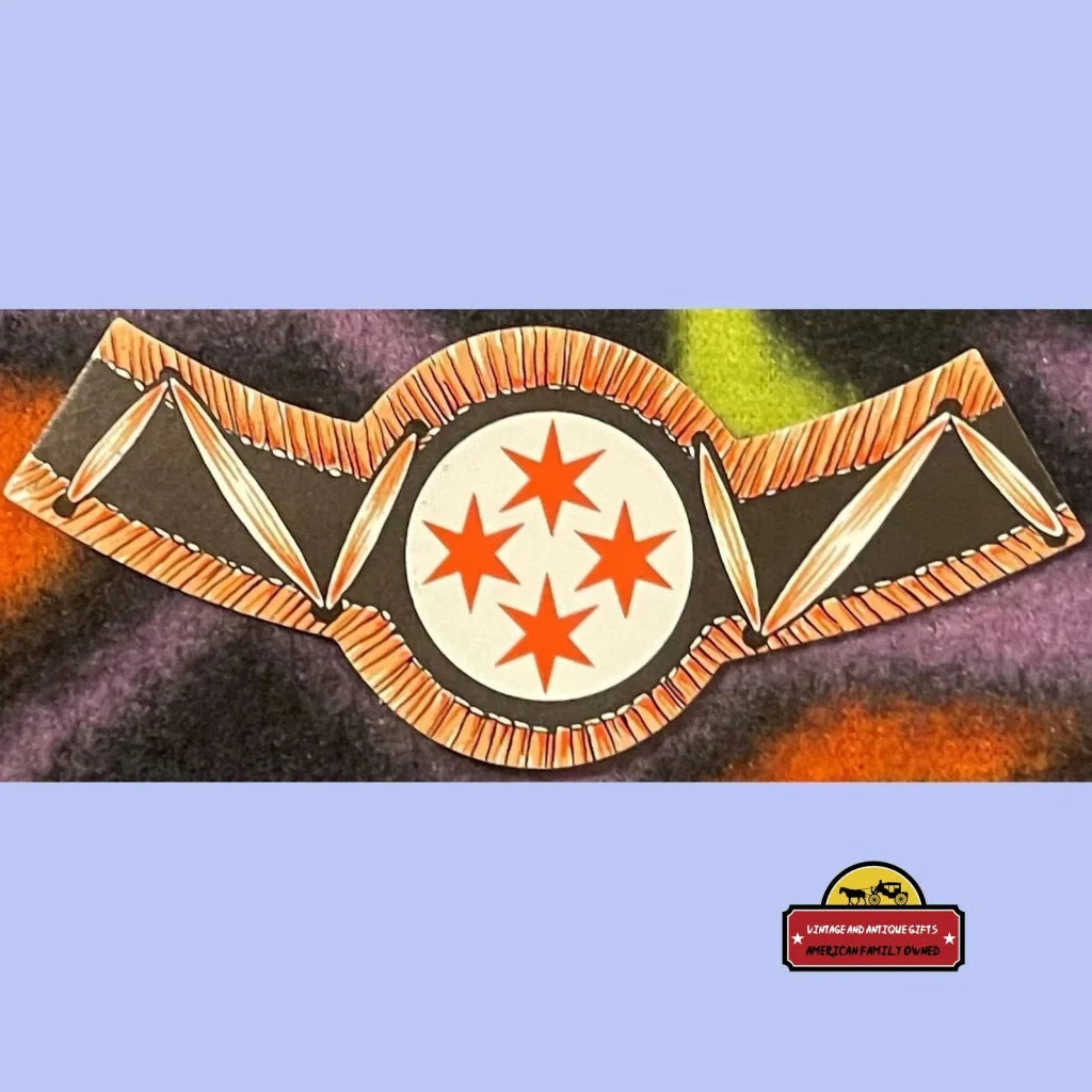 Rare Antique French Wine Neck Label Captures 1920s Elegance