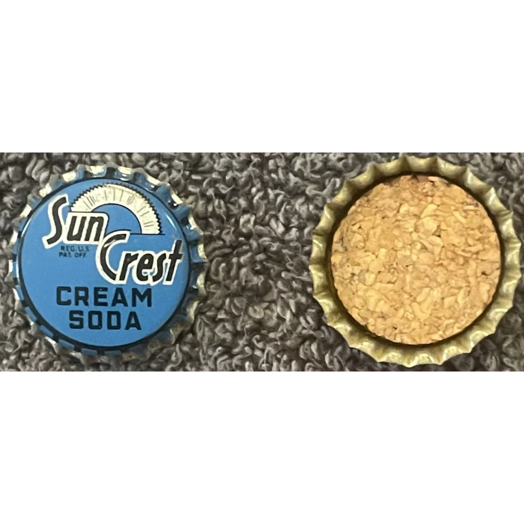 Rare Antique Vintage Sun Crest Bottle Cap From 1950s Atlanta