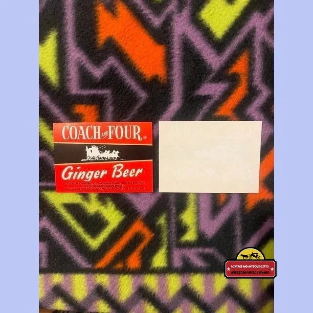 Rare 1960s Vintage Coach and Four Ginger Beer Label from Philadelphia