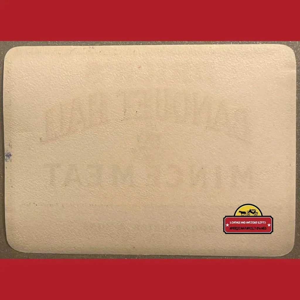 Rare Antique Vintage Mince Meat Label from Early 20th Century
