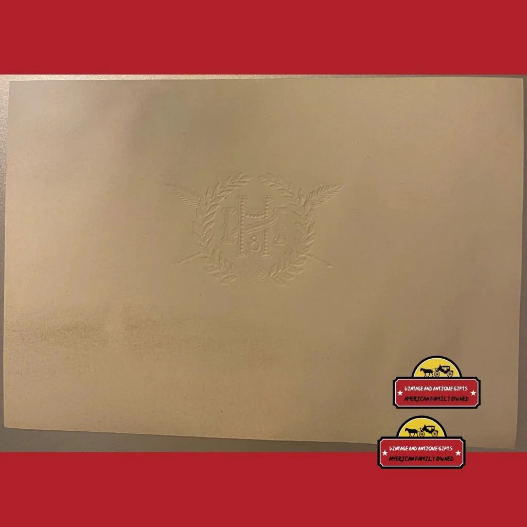 Rare Embossed Cigar Label Unveils Early 1900s Elegance