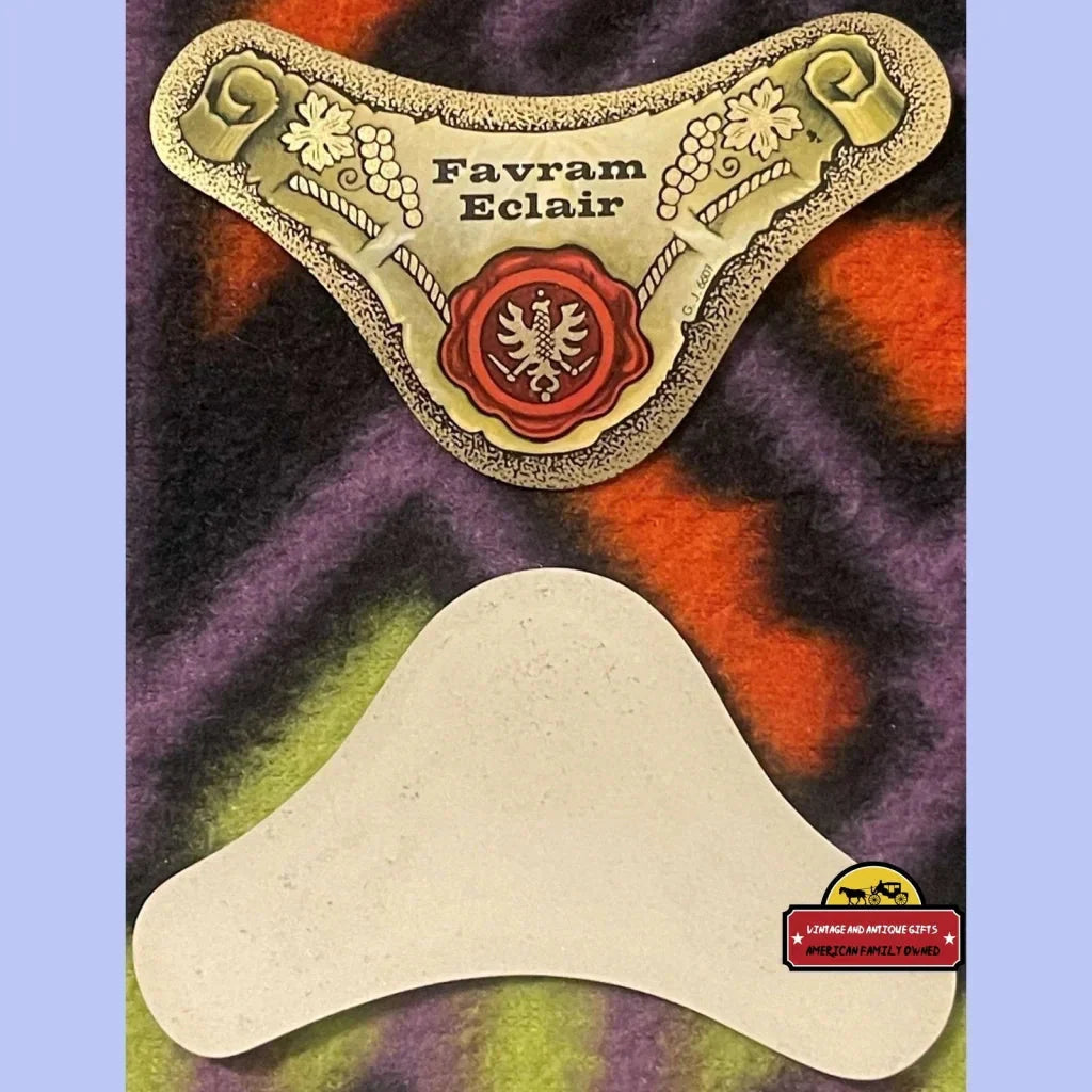 Rare 1920s Favram Eclair French Wine Label Brings Vintage Charm