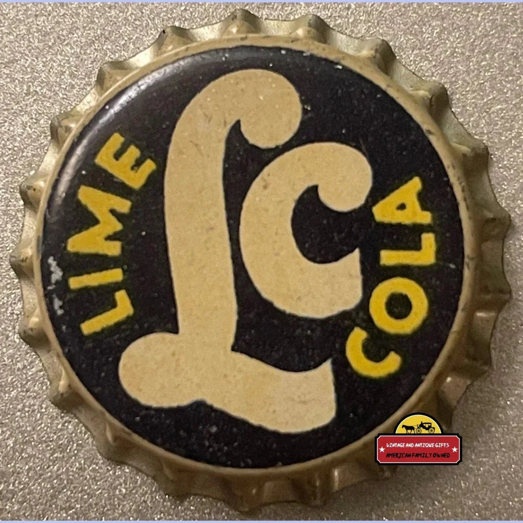 Antique Vintage Lime Cola Bottle Cap from 1940s Montgomery
