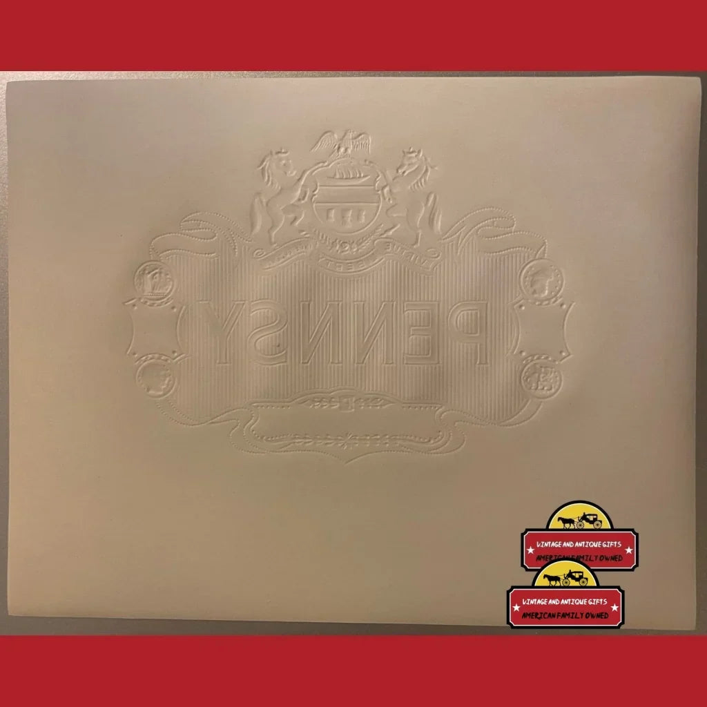 Rare Antique Vintage Pennsy Embossed Cigar Label from Early 1900s