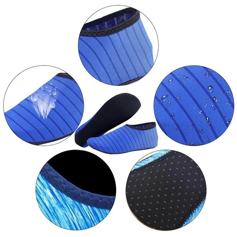 AquaFlex Unisex Water Shoes - Quick-Dry Beach Yoga Swim Socks