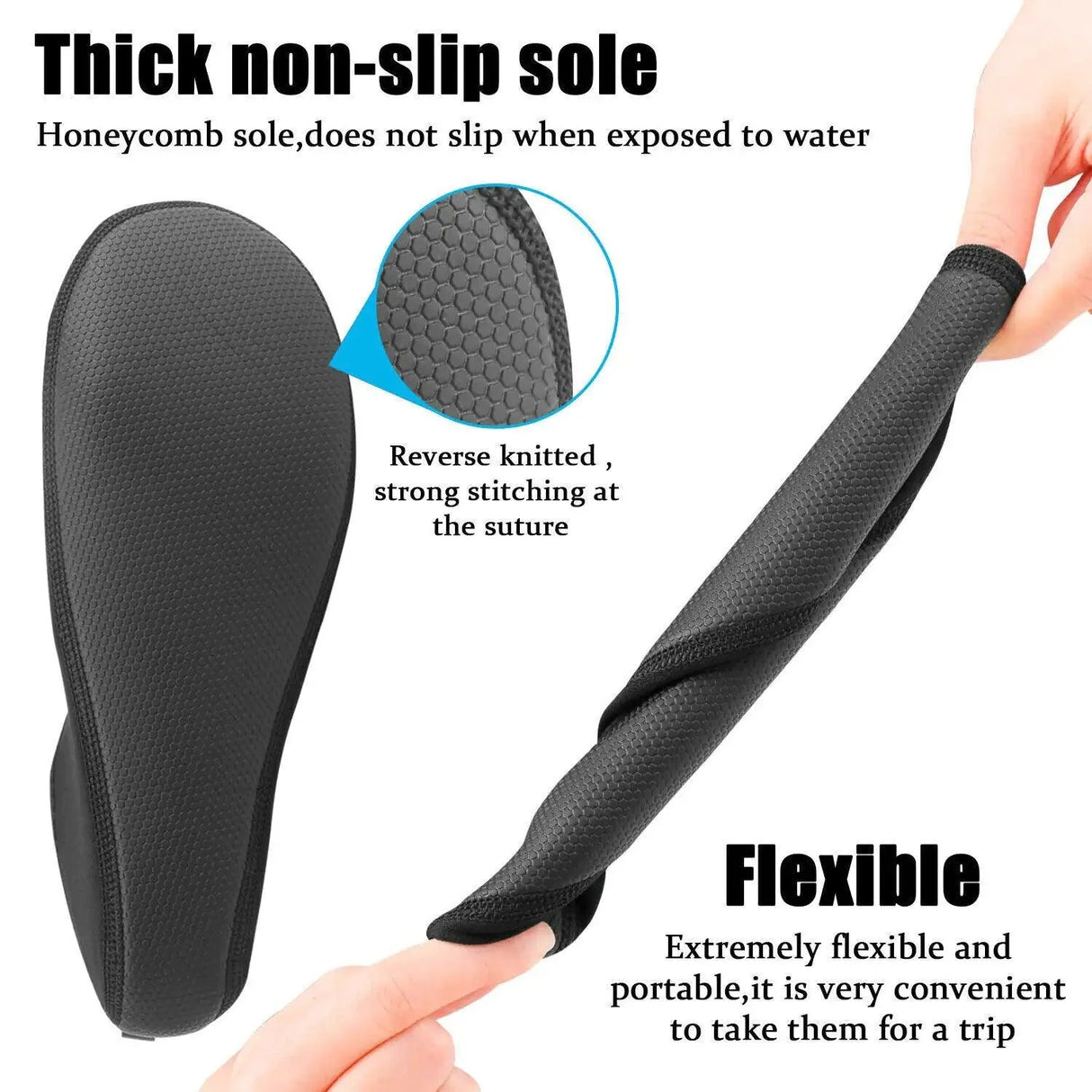 AquaFlex Unisex Water Shoes - Quick-Dry Beach Yoga Swim Socks