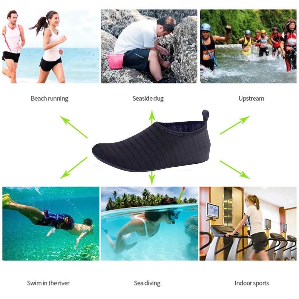 AquaFlex Unisex Water Shoes - Quick-Dry Beach Yoga Swim Socks