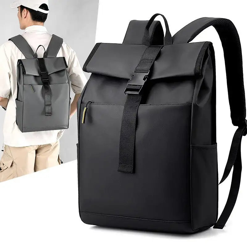 Casual Fashion Backpack For Men Women New Laptop Backpack Oxford Cloth Waterproof Short Distance Travel Backpack Men Black - Lootquake
