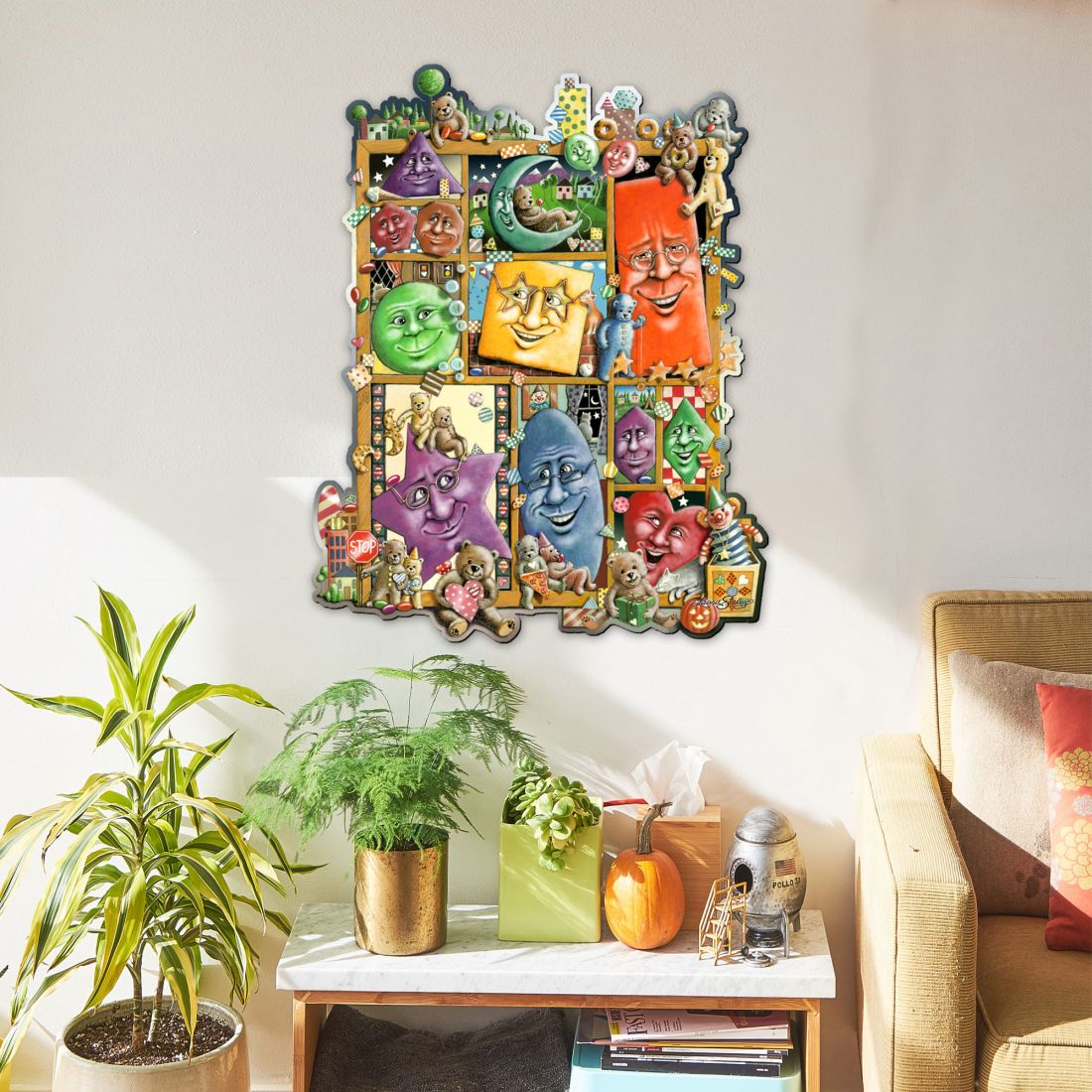 Shapes Whimsical Wall Art by Laura Seeley - Love Family Kids Decor - 8513013-LS