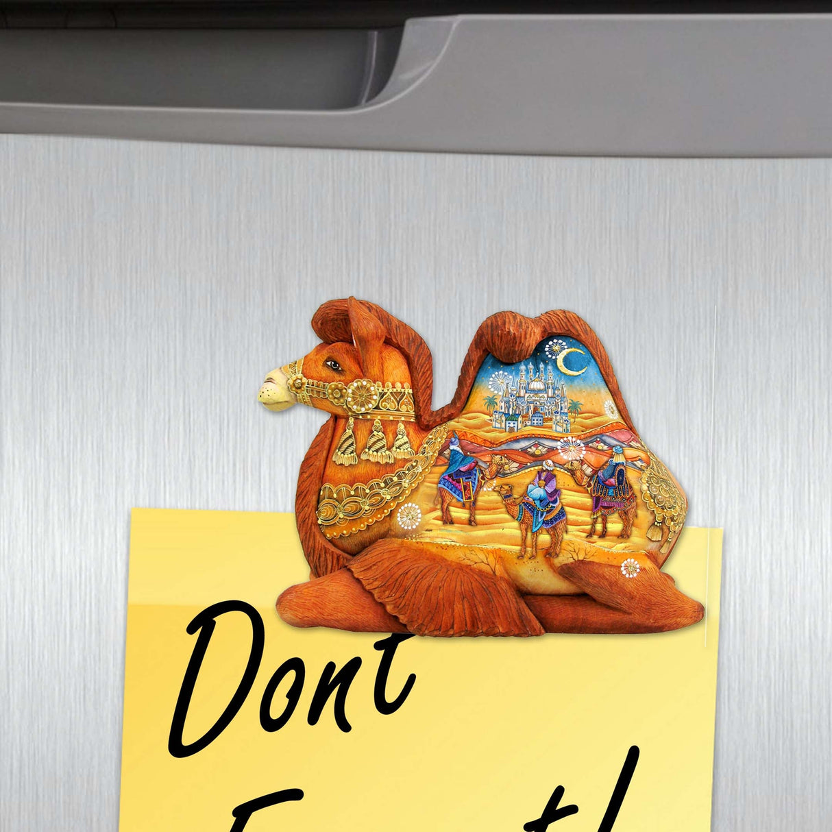 Nativity Decorative Wooden Magnets Set of 6 by G. Debrekht - Nativity Holiday Decor - 8090133G-S6