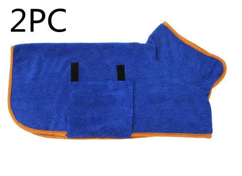 Absorbent Pet Bathrobe With Waist-wrapped Microfiber - Lootquake