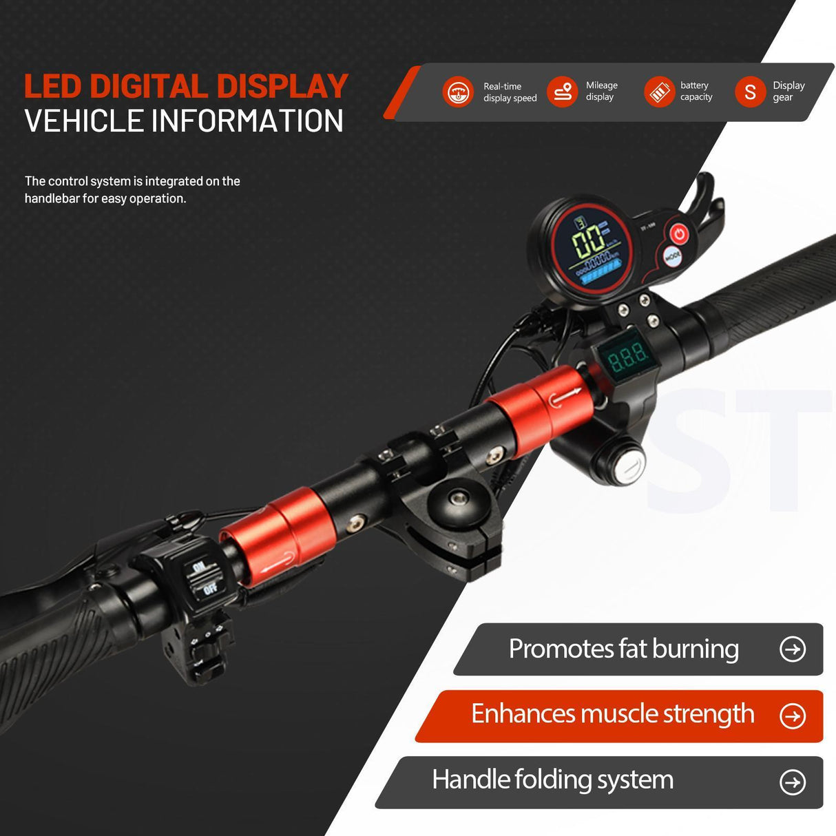 High Quality Two Wheel Self Balancing Electric Scooter With Strong Power And Fast Speed