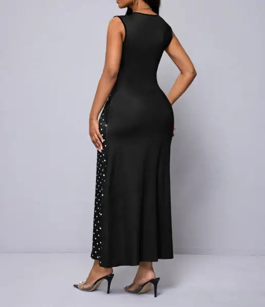 Ladies' Floral Print Off Shoulder Fashionable Dress - Lootquake