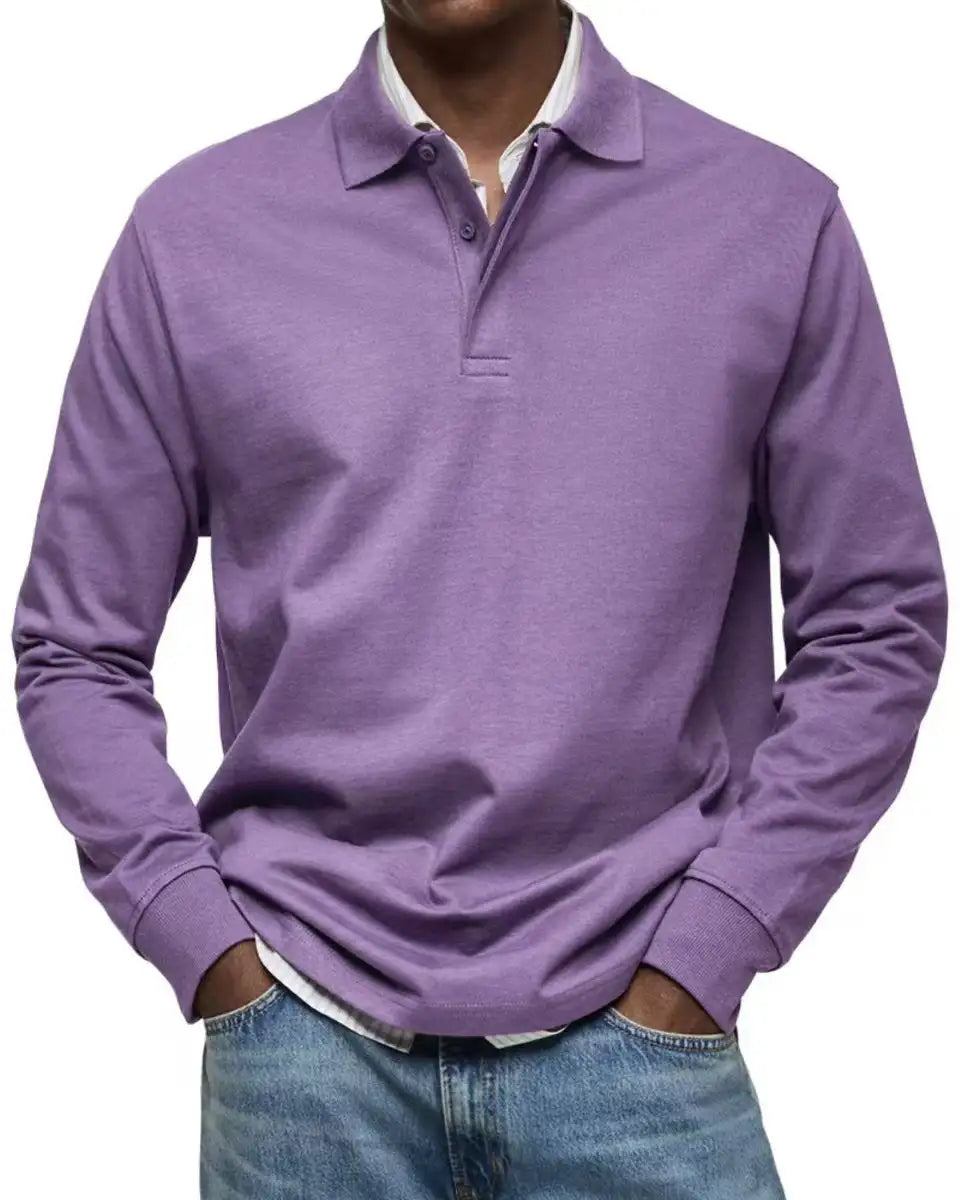 Men's Casual All-matching Long Sleeve Button Shirt - Lootquake