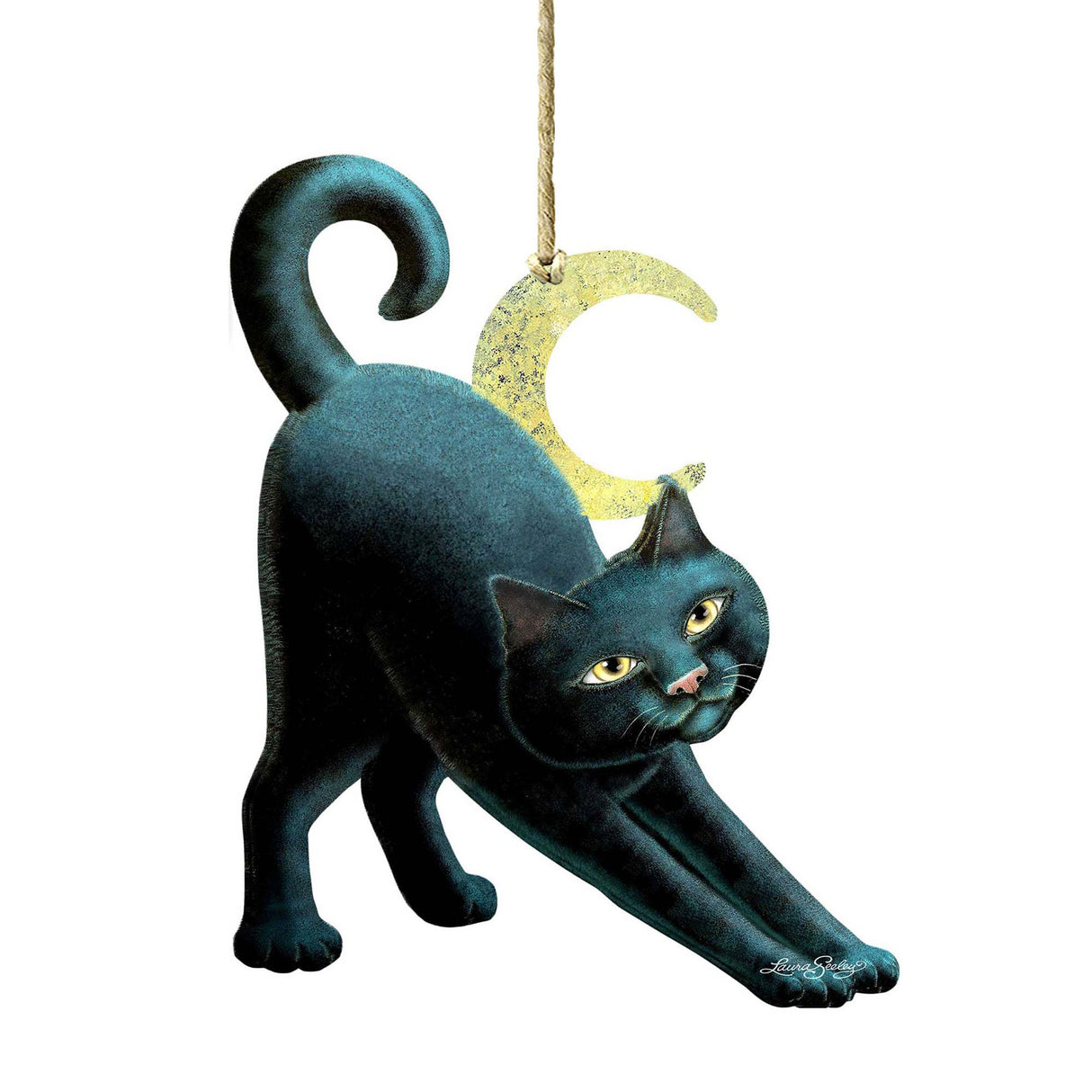 Decoración de Halloween con un gato espeluznante para la puerta, por Laura Seeley - Decoración de Halloween para Acción de Gracias - 8512054H