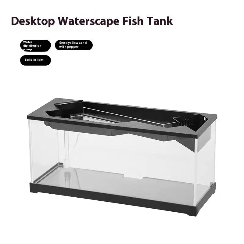 Acrylic Filter Circularly Heating Lighting Integrated Lazy Aquarium - Lootquake