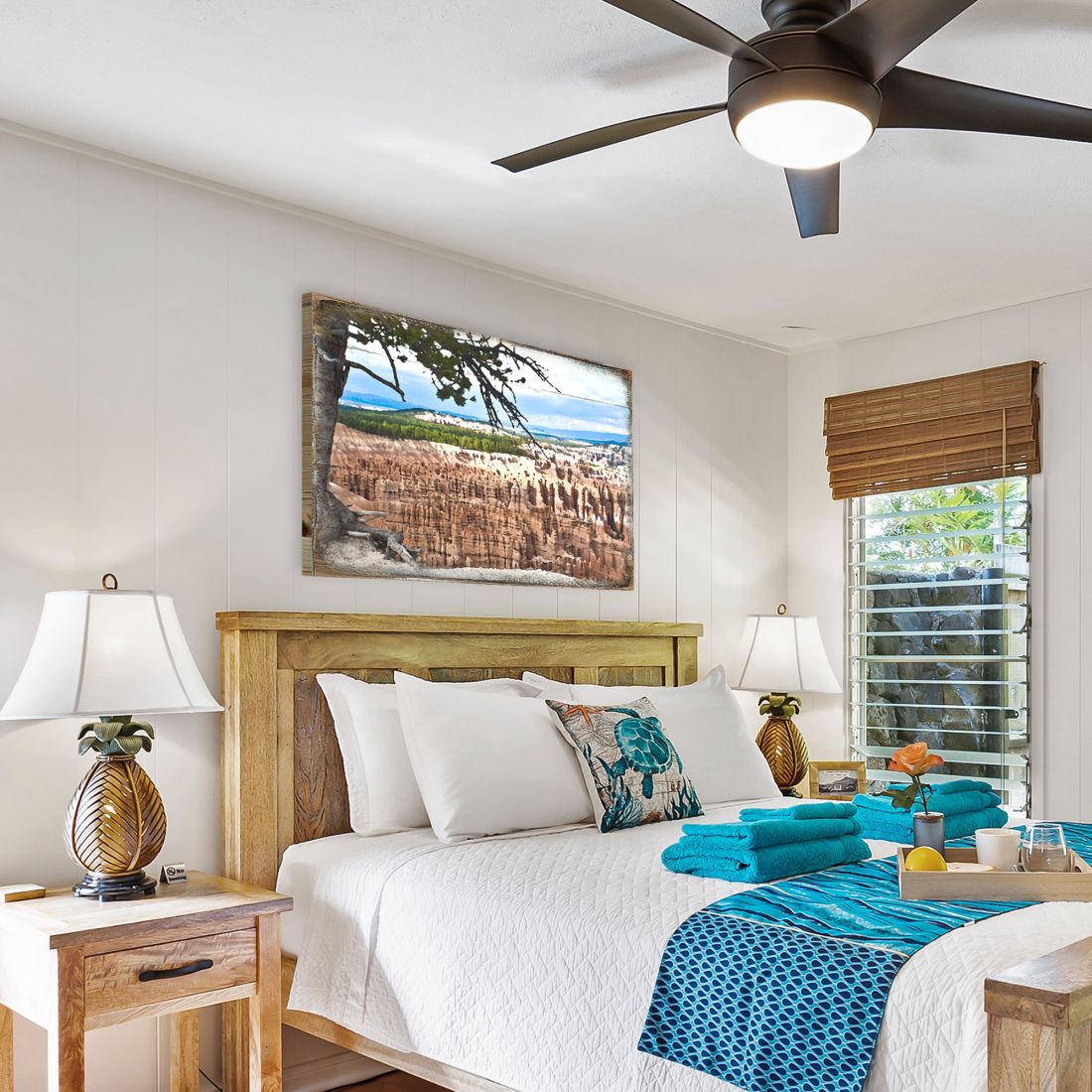 Canyon Tree View Art Wooden Wall Art by Nature Wonders - Nature Wildlife Decor - 95281B