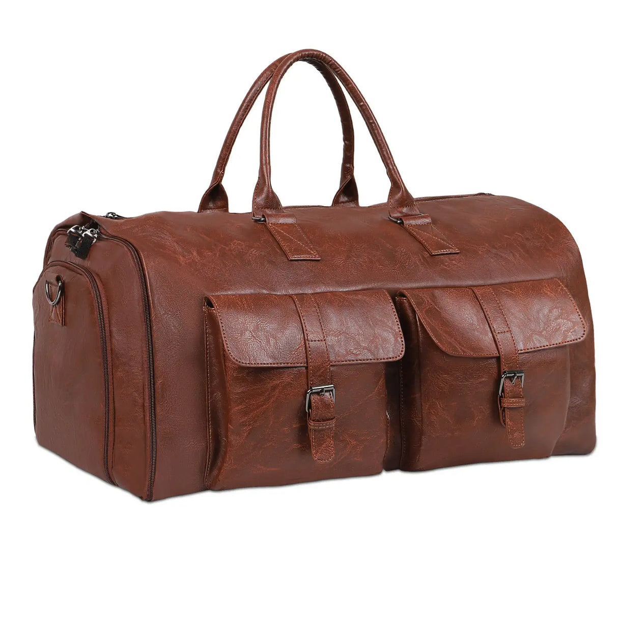 Large Capacity Men's Leather Suit Storage Bag - Lootquake