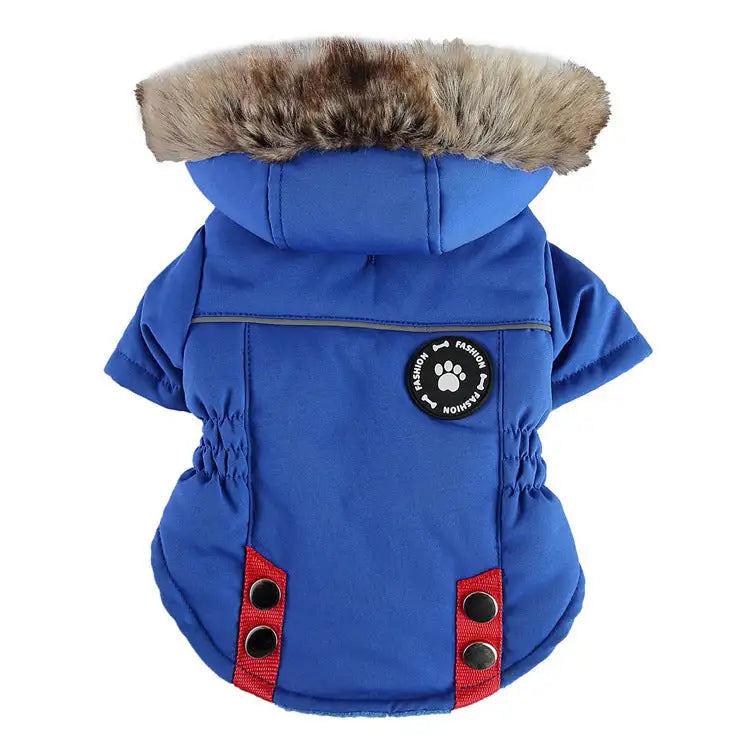 Pet Winter Cotton Dog Clothes Zipper Jacket Dog Supplies - Lootquake