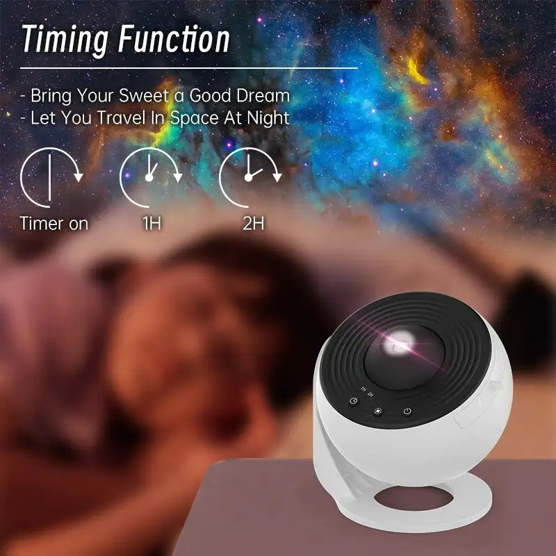 Night Light Galaxy Projector Starry Sky Projector 360 Rotate Planetarium Lamp For Kids Bedroom Valentines Day Gift Wedding Deco - Lootquake
