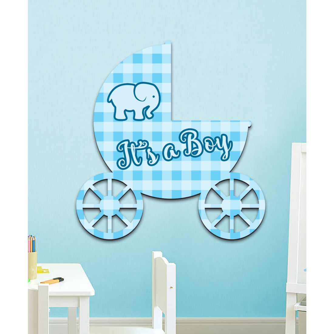 It's A Boy Holiday Door Decor by G. DeBrekht - Christmas Decor - 8114044H