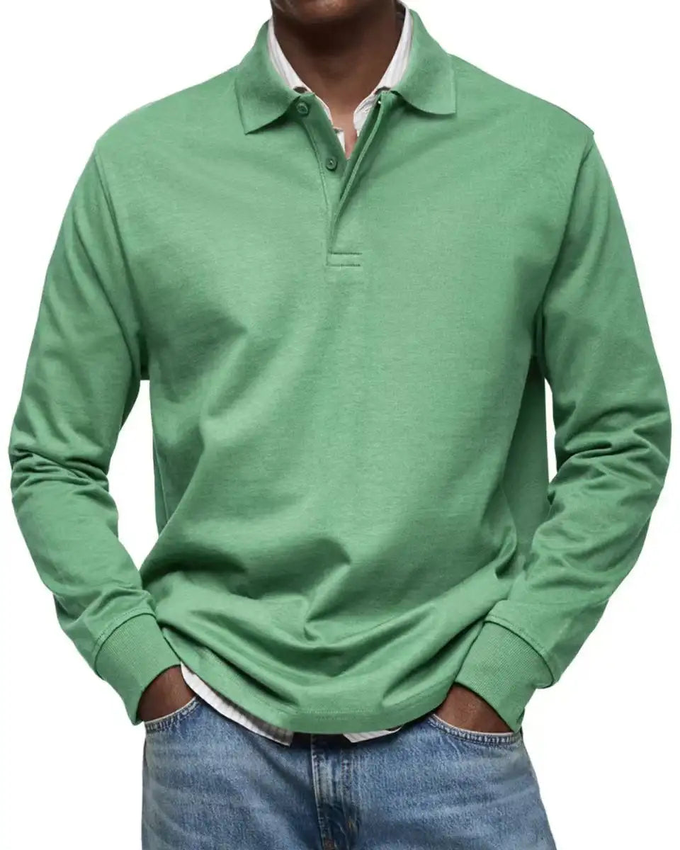 Men's Casual All-matching Long Sleeve Button Shirt - Lootquake