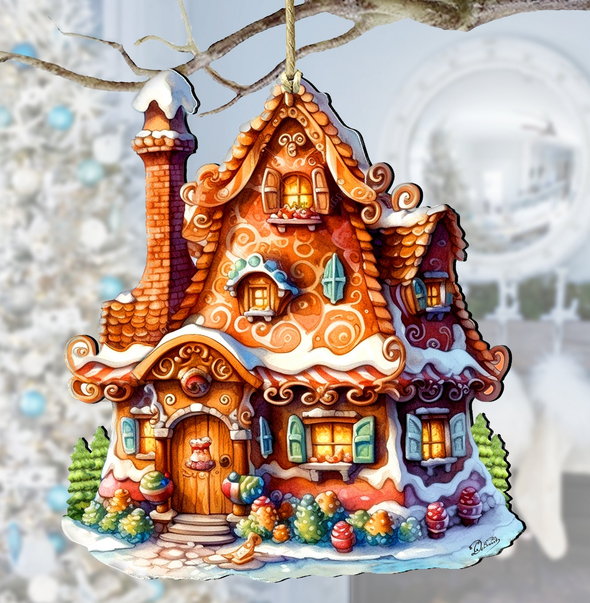 Magic House Wooden Ornaments by G. Debrekht - Christmas Decor - 8100191-3