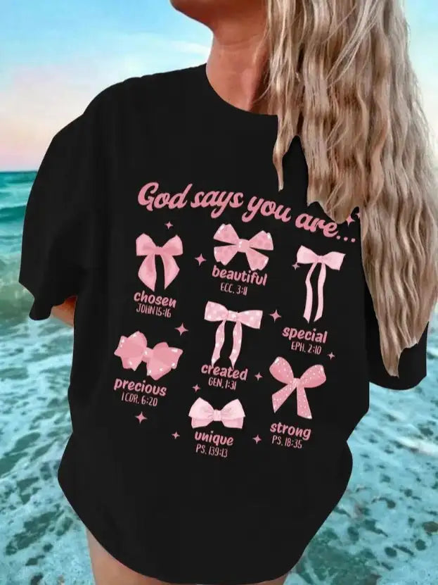 Women's Printed Short-sleeved T-shirt - Lootquake