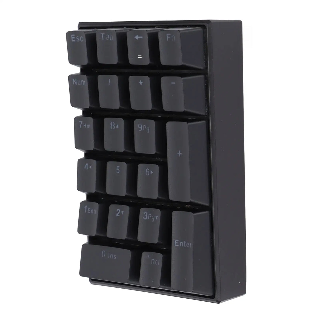 Wired Keyboard Stepped Keycap Fadeless Durable Backlit 21 Keys LED Mechanical KeyboardRed Shaft - Lootquake